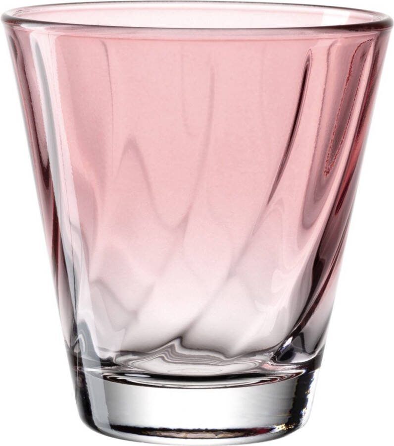 Leonardo Drinkglas 215ml red TWIST SET 4