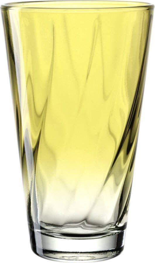 Leonardo Drinkglas 300ml yellow TWIST SET 4