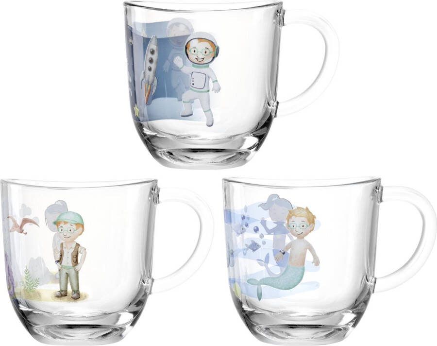 Leonardo Geschenkset Avventura Kinderglazen 280 ml assorti set van 6 stuks