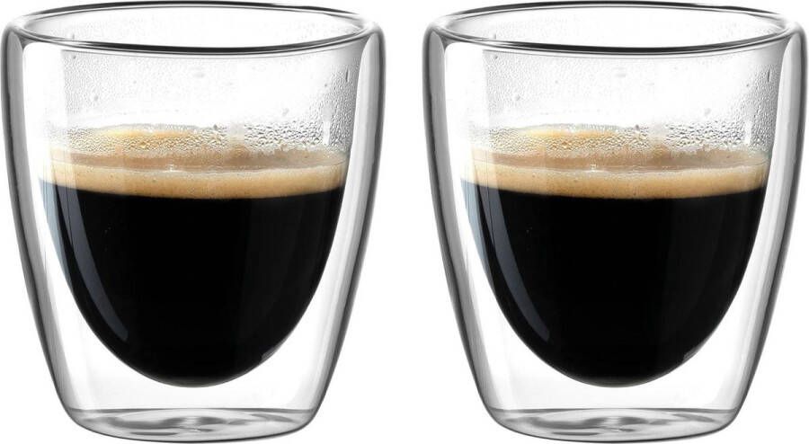 Leonardo Geschenkset dubbelwandige Espressoglazen Duo 100 ml 2 Stuks