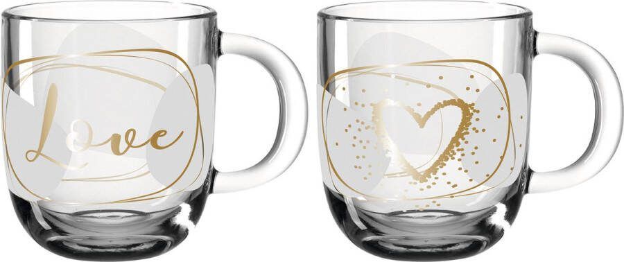 Leonardo Geschenkset Glazen 400 ml Love set van 2