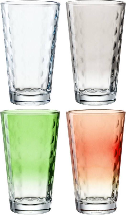 Leonardo Geschenkset Longdrinkglas XL 540ml assorti set van 4