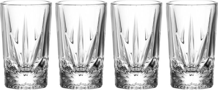 Leonardo Geschenkset shotglas 70ml set van 4