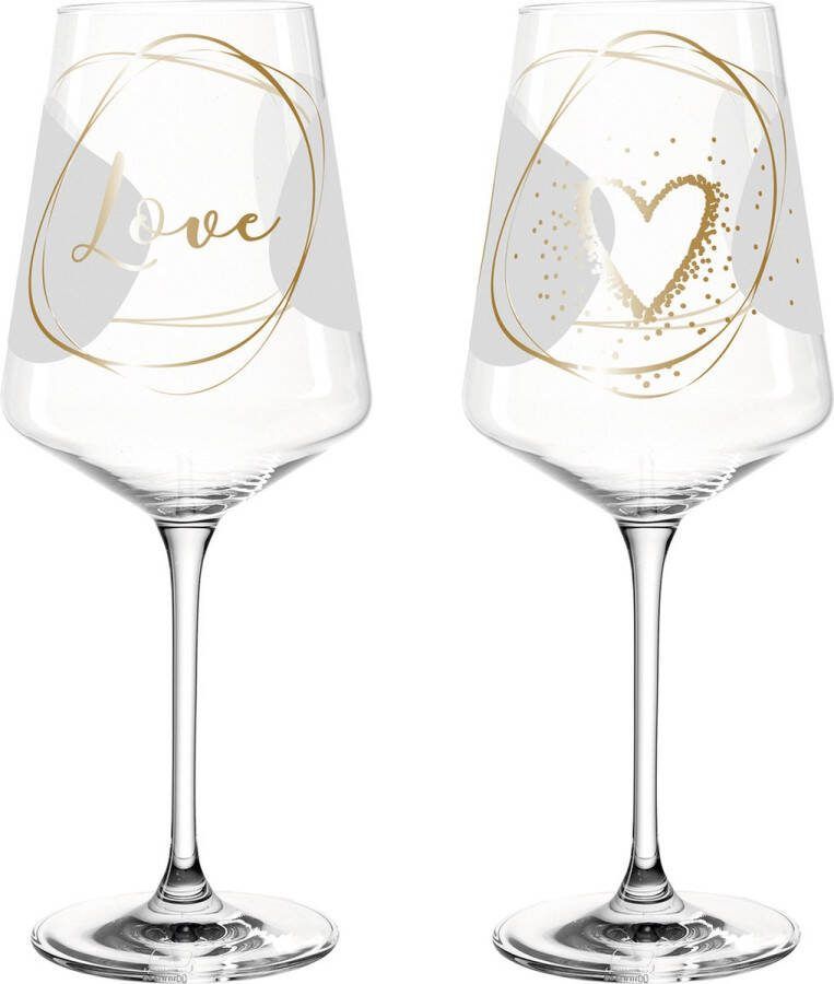 Leonardo Geschenkset Wijnglazen 560 ml Love set van 2