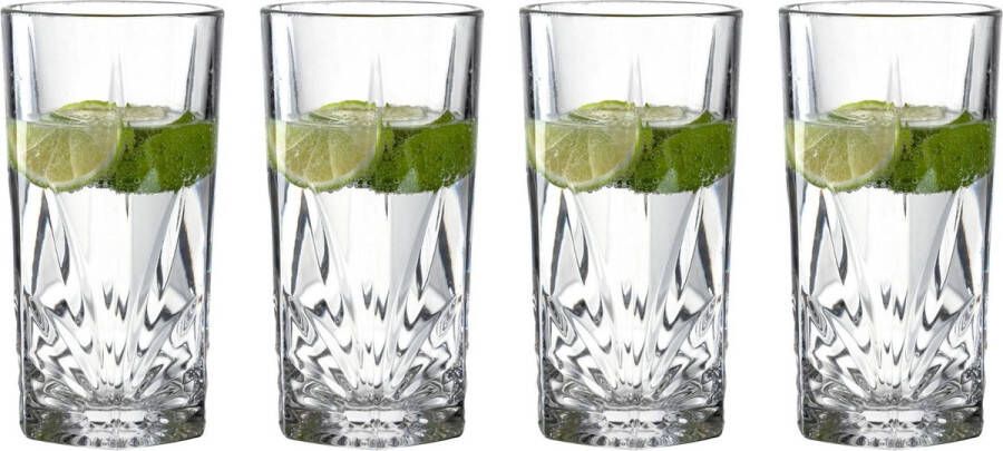 Leonardo Longdrinkglazen Capri 390 ml 4 stuks