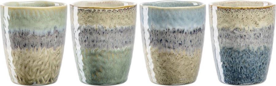 Leonardo Matera beker 300ml assorti MATERA set van 4