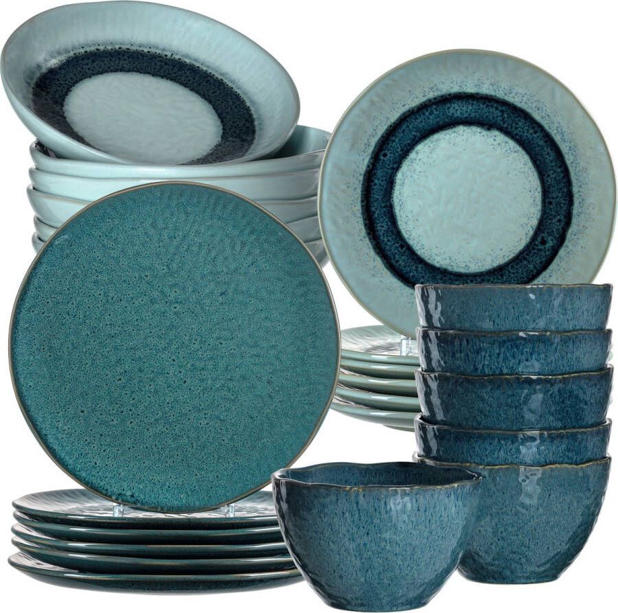 LEONARDO Combi-servies Matera rustieke uitstraling (set)