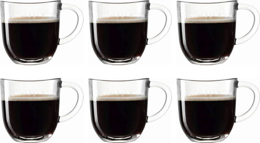 Leonardo Napoli koffie- theeglas 280ml set van 6 glazen