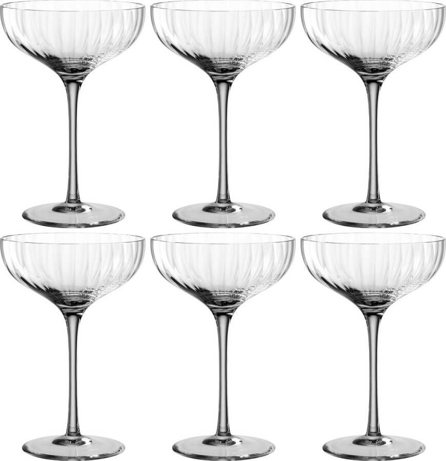 Leonardo Poesia Champagne coupe 260ml grijs set 6