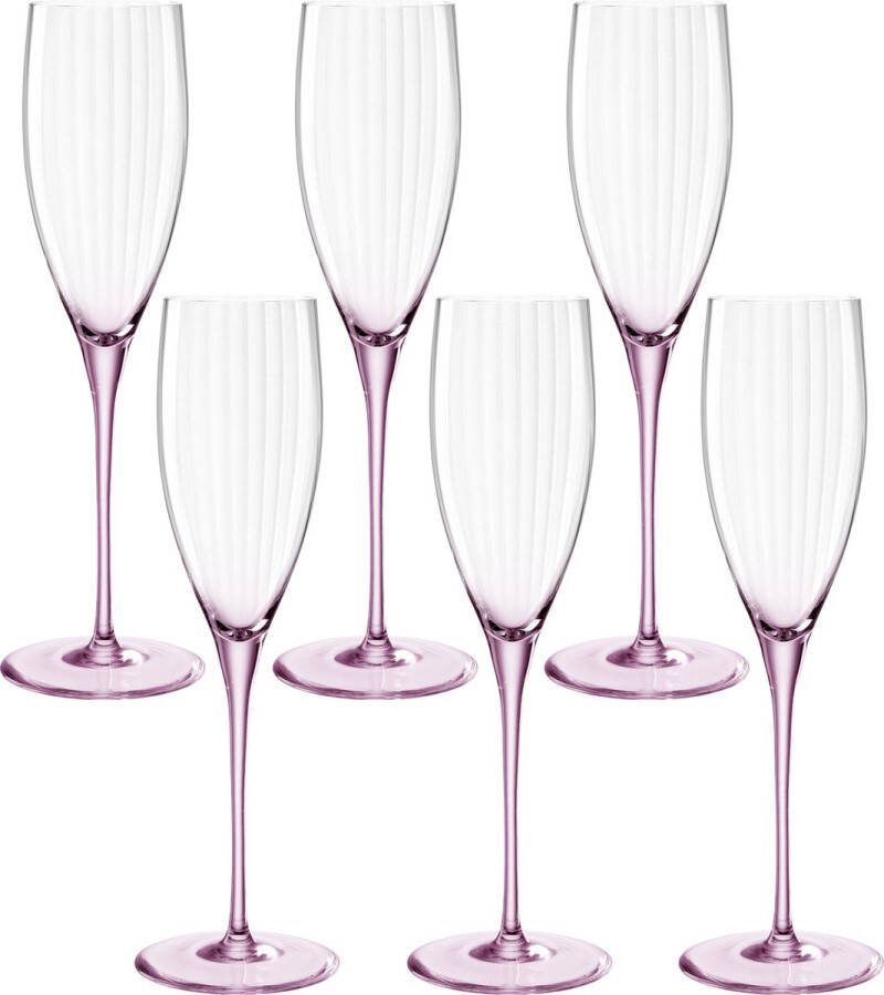 Leonardo Poesia champagneglas 250 ml rosé set 6