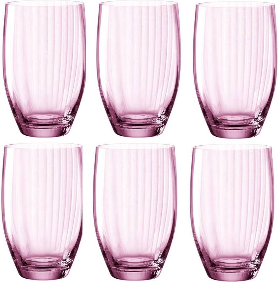 Leonardo Longdrinkglazen Poesia Roze 460 ml 6 stuks