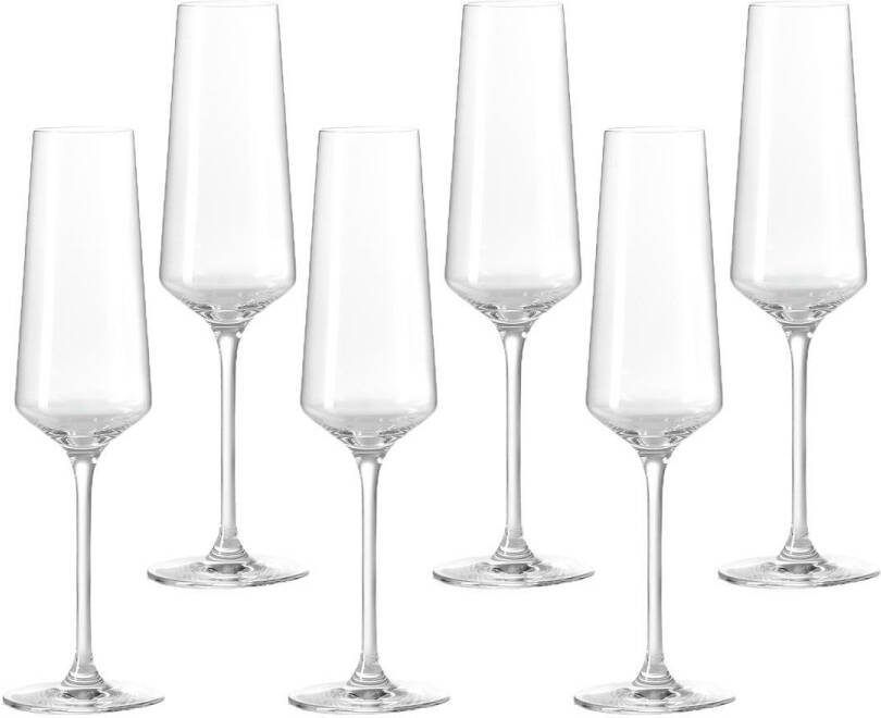 Leonardo Champagneglazen Flutes Puccini 280 ml 6 stuks