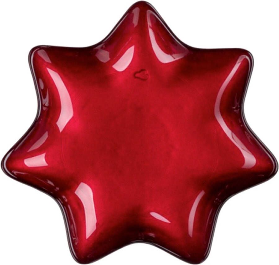 Leonardo Stella Bord ster 23 cm rood