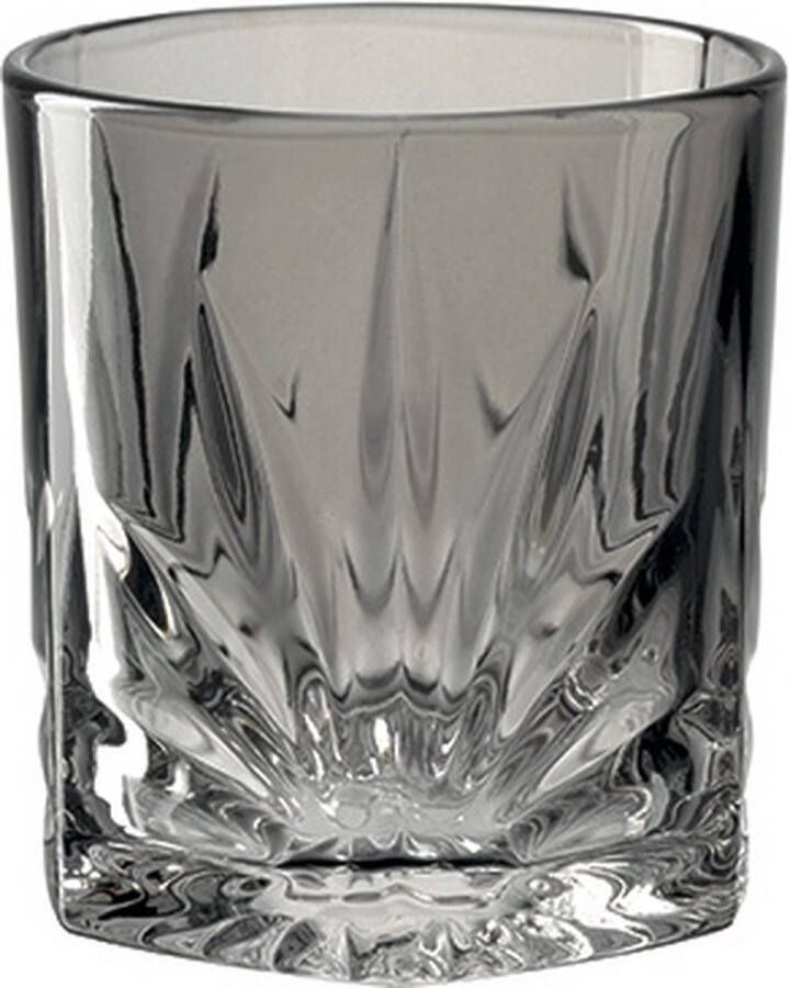 Leonardo Whiskeyglas 330ml grijs CAPRI set van 4