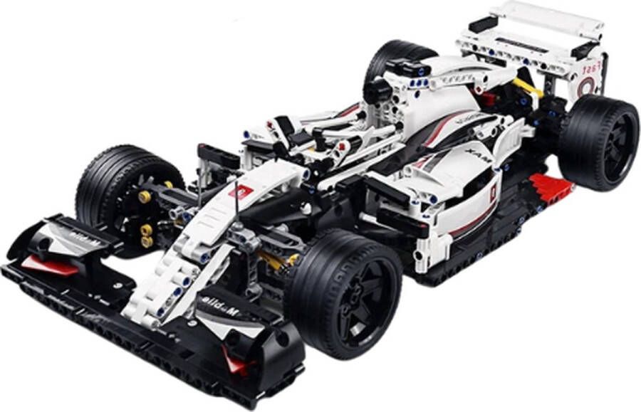Leonova speelgoed auto mould king speelgoed auto jongens 47x22x10cm wit 8+ 1235 stuks educatief F1 raceauto