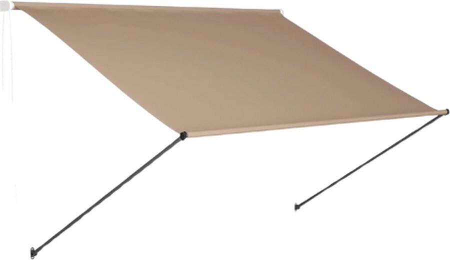 Leonova zonneluifel zonnescherm balkon zonneschermen elegant beige kleur 300x120 cm waterdicht UV bescherming