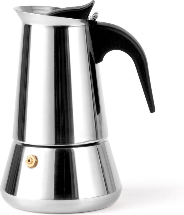 Leopold Vienna Espressomaker Trevi 4-kops RVS