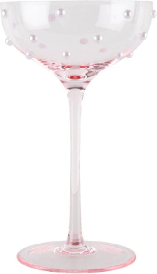 Lepelclub Cocktail Glazen Cocktailset Roze met parels