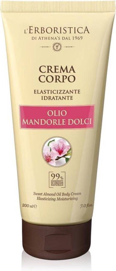 L'erboristica Bodycrème Almond 200 Ml Vegan Wit