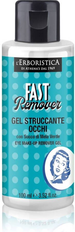 L'erboristica FAST REMOVER Eye make-up remover gel biologisch en natuurlijk Appel 100 ml