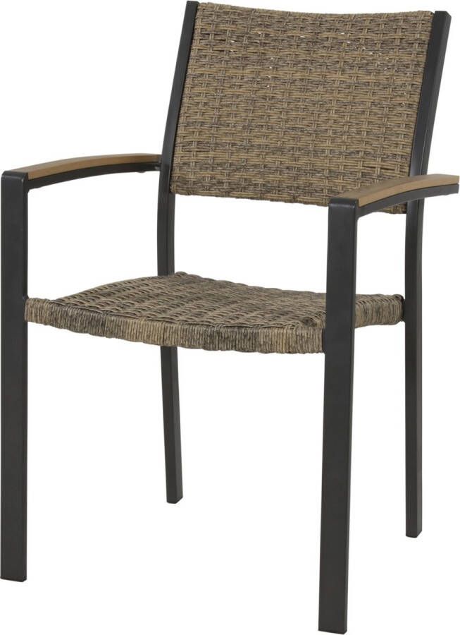 Express Arezzo stapelstoelen antraciet wicker