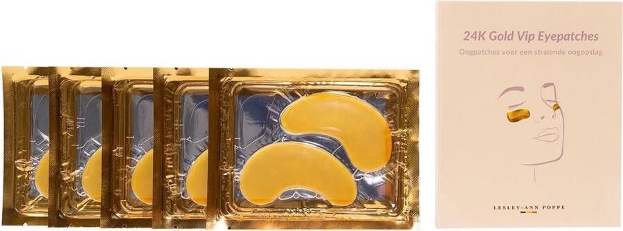 Lesley-Ann Poppe 24K Gold VIP Eye Patches 5 Paar