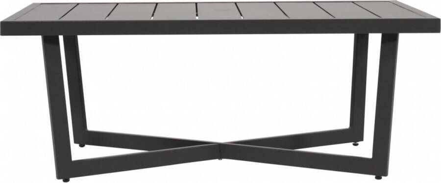 Lesliliving Lesli Living Paros dining tuintafel aluminium + HPL 200x90cm 6 personen