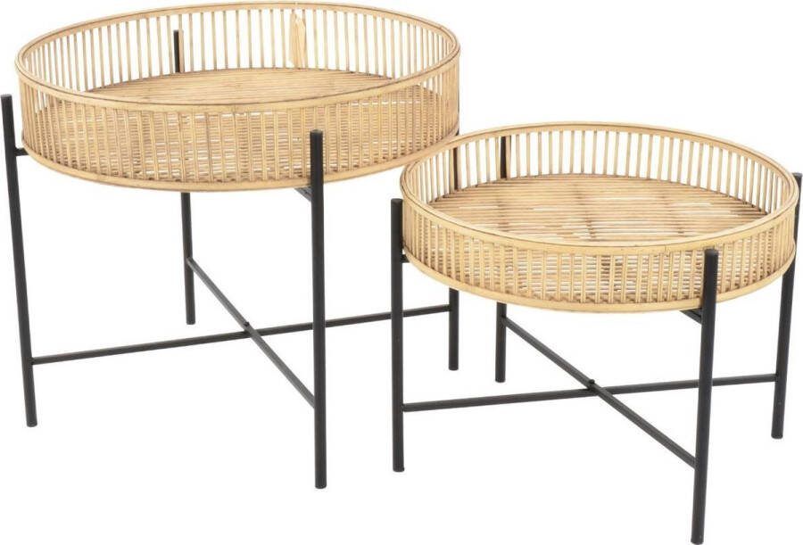 Lesliliving Outdoor Living Bijzettafel naturel Aiko S 2