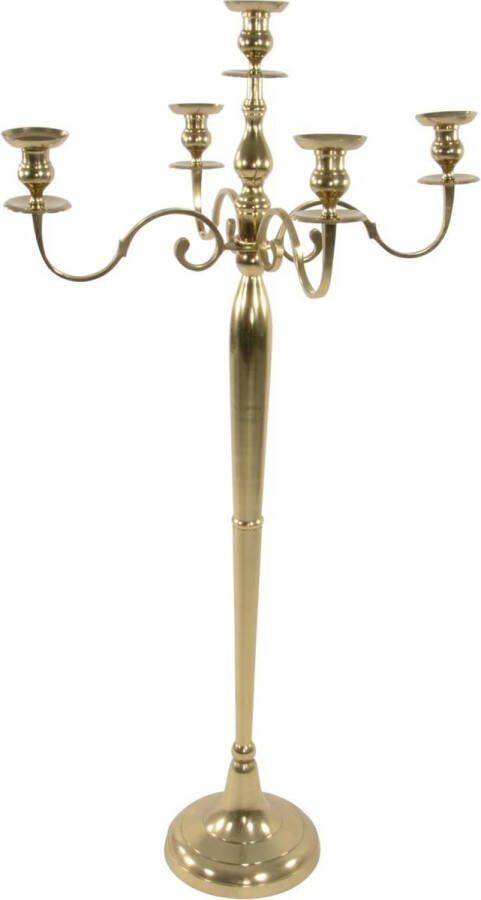 Lesliliving Outdoor Living Kandelaar Classic alu goud 144cm