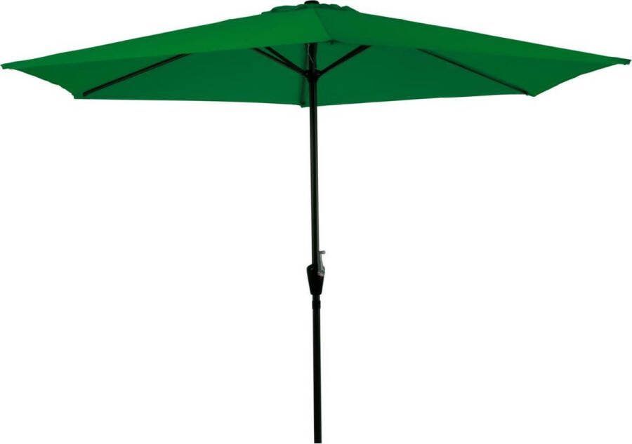 Lesli Living Gemini Stokparasol Parasol Ø 3 meter Donker groen