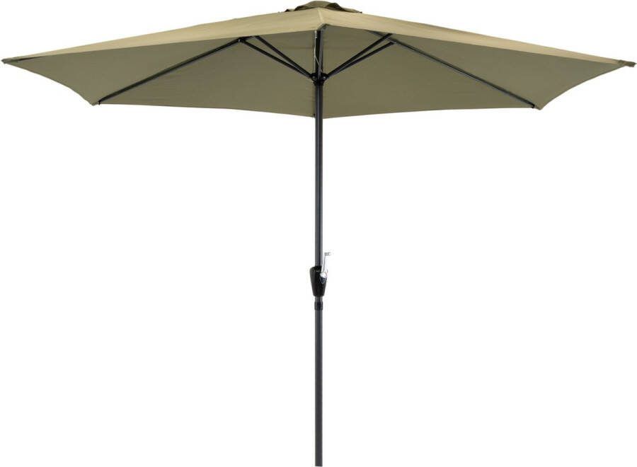 Lesliliving Outdoor Living Parasol Gemini Olijfgroen Ø3mtr