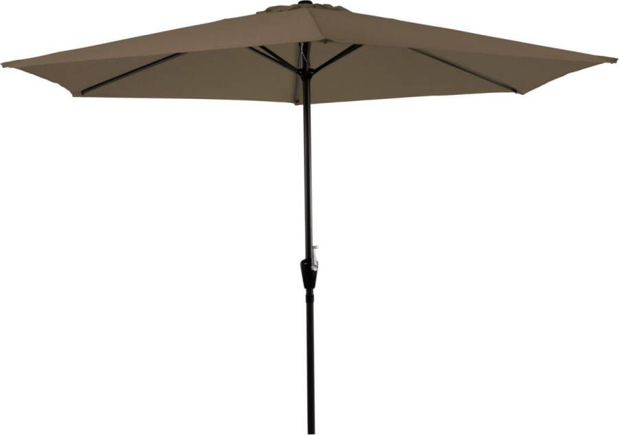 Lesliliving Outdoor Living Parasol Gemini taupe Ø3mtr