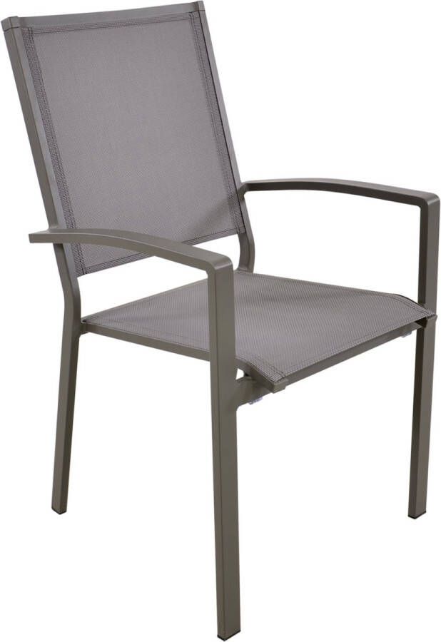 Express Mojito Pardo Stapelstoel aluminium taupe tuinstoel