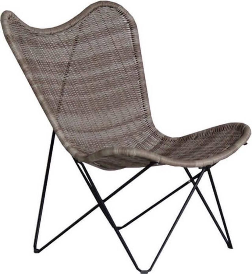 Express Atalanta Vlinderstoel wicker 83x82x96 cm