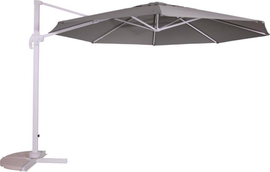 Lesliliving Outdoor Living Zweefparasol Virgo rock zonder volant Ø3 5mtr