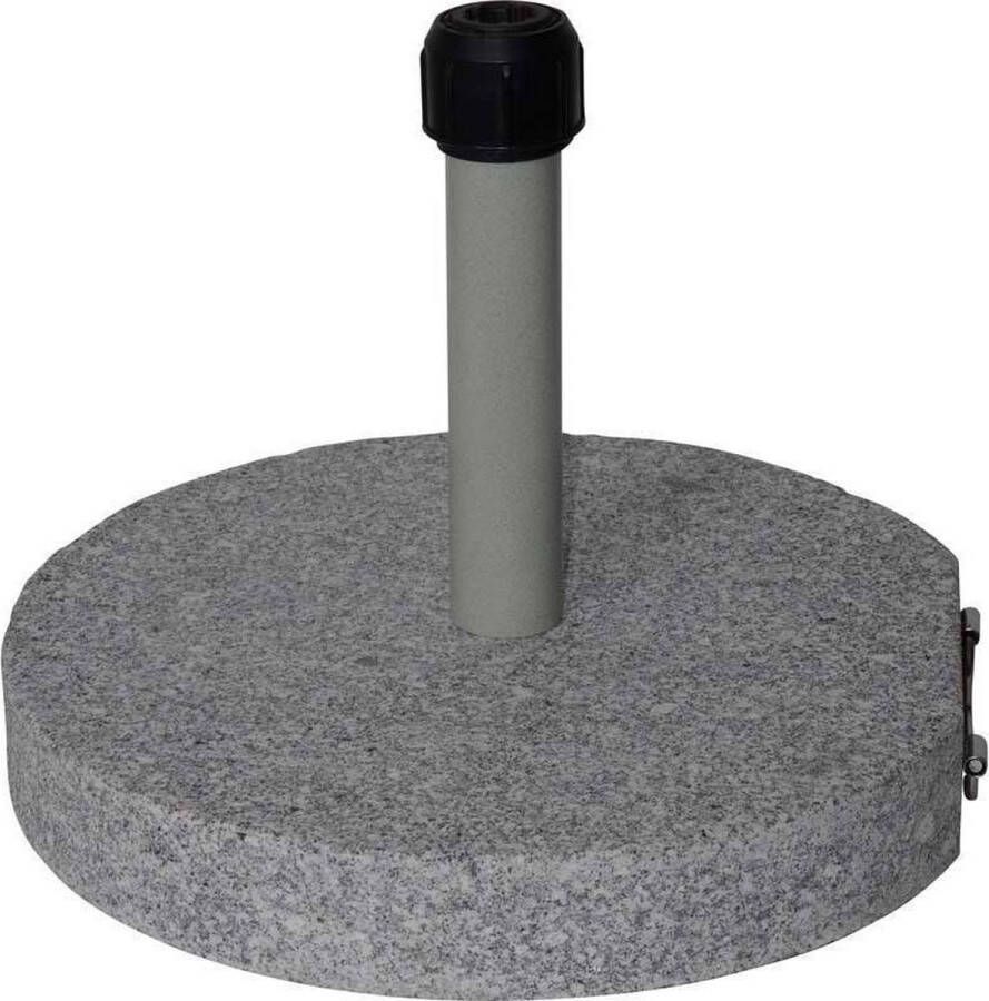 Lesliliving Parasolvoet rond graniet 40kg grijs