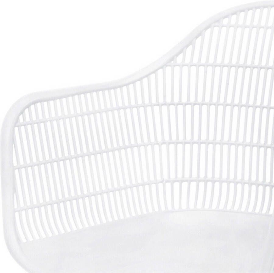 Express Noville witte tuinstoelen Set van 4 stuks