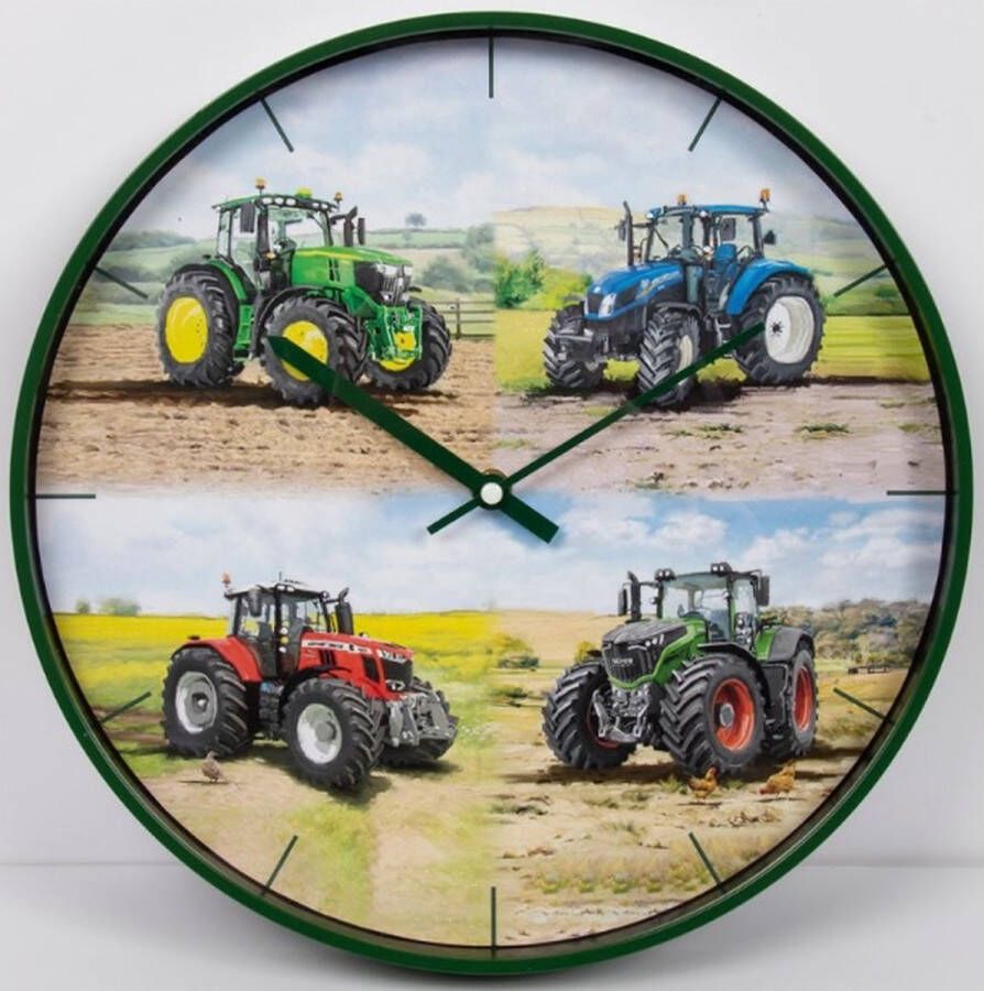 Lesser & Pavey Klok vier tractoren 32 cm