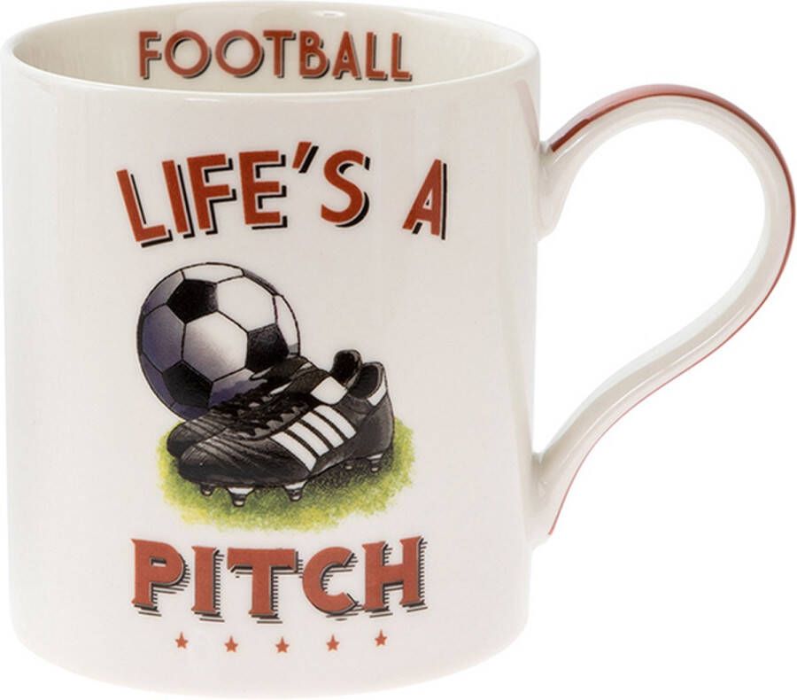 Lesser & Pavey Voetbal Mok Life's a pitch