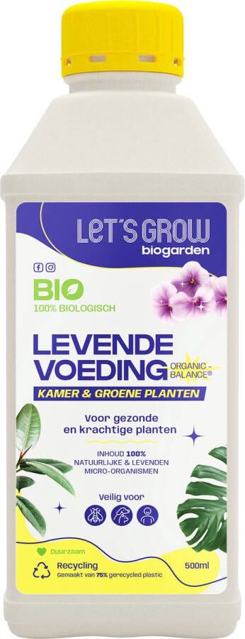 LET S GROW BIOGARDEN Let's Grow biogarden Levende voeding- Kamer en Groene Planten 100% natuurlijk op basis van levende micro-organismen 0 5L voor 330L werkoplossing