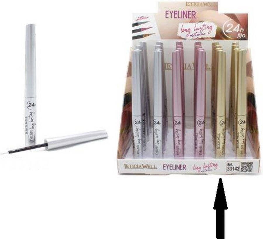 LETICIA WELL Goud Eyeliner Metallic Long Lasting 24H 03 Gold 1 Stuks