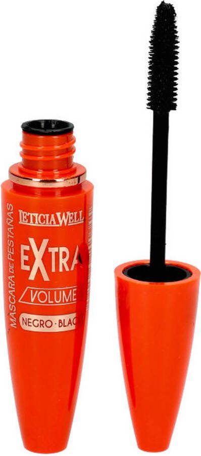 LETICIA WELL Mascara Extra Volume Effect Efecto Extra Volumen Zwart 1 Flesje met 5 ml