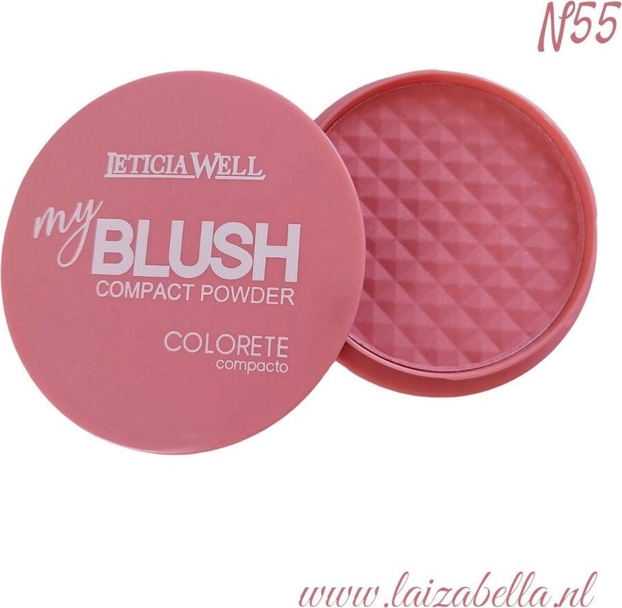 LETICIA WELL -My Blush compact powder colorete compacto N55