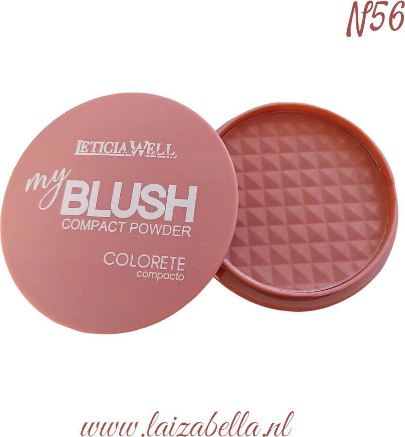 LETICIA WELL -My Blush compact powder colorete compacto N56