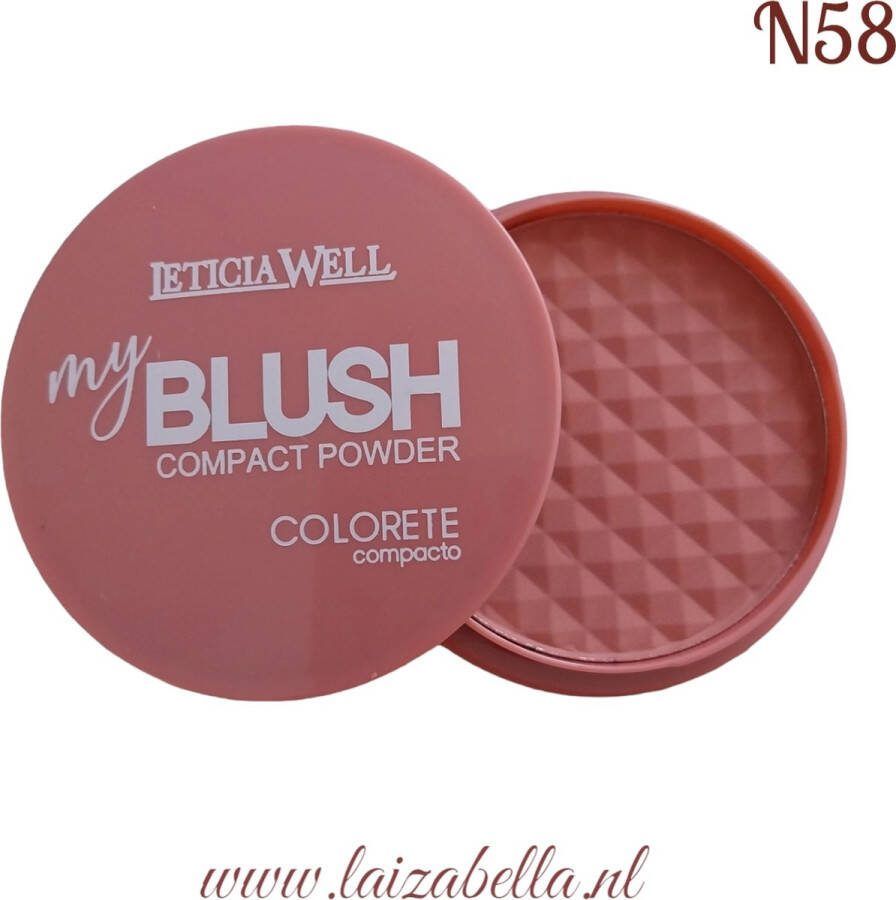 LETICIA WELL -My Blush compact powder colorete compacto N58