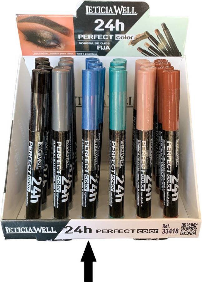 LETICIA WELL Oogschaduw Potlood Draaibaar Automatic Pencil Kobalt Blauw Nummer 37