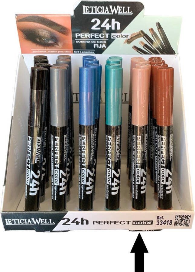 LETICIA WELL Oogschaduw Potlood Draaibaar Automatic Pencil Nude Abrikoos Roze Nummer 39