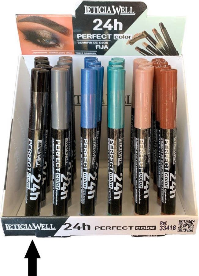 LETICIA WELL Oogschaduw Potlood Draaibaar Automatic Pencil Zwart Nummer 35