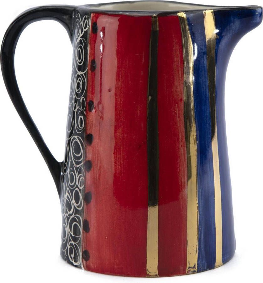Letsopa Ceramics Melkkannetje Melkkan Model: Rood-Goud-Bruin | Handgemaakt in Zuid Afrika hoogwaardig keramiek speciaal gemaakt door voor Nwabisa African Art