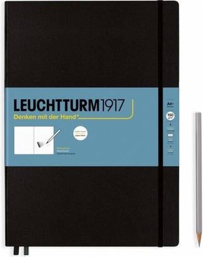 Leuchtturm 1917 A4+ Master Schetsboek met harde kaft Black